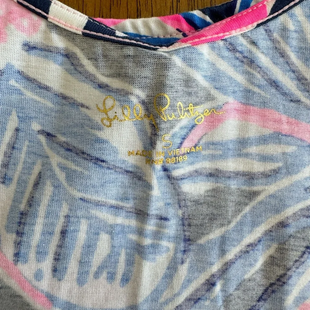 Lilly Pulitzer Skyelar Tank Dress SZ S High Tide Navy Sugar Mambo